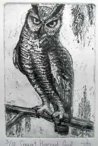 Margarita Iakovleva - Great Horned Owl [Print]