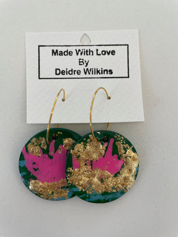 Deidre Wilkins - Earrings [Dark Green 3]
