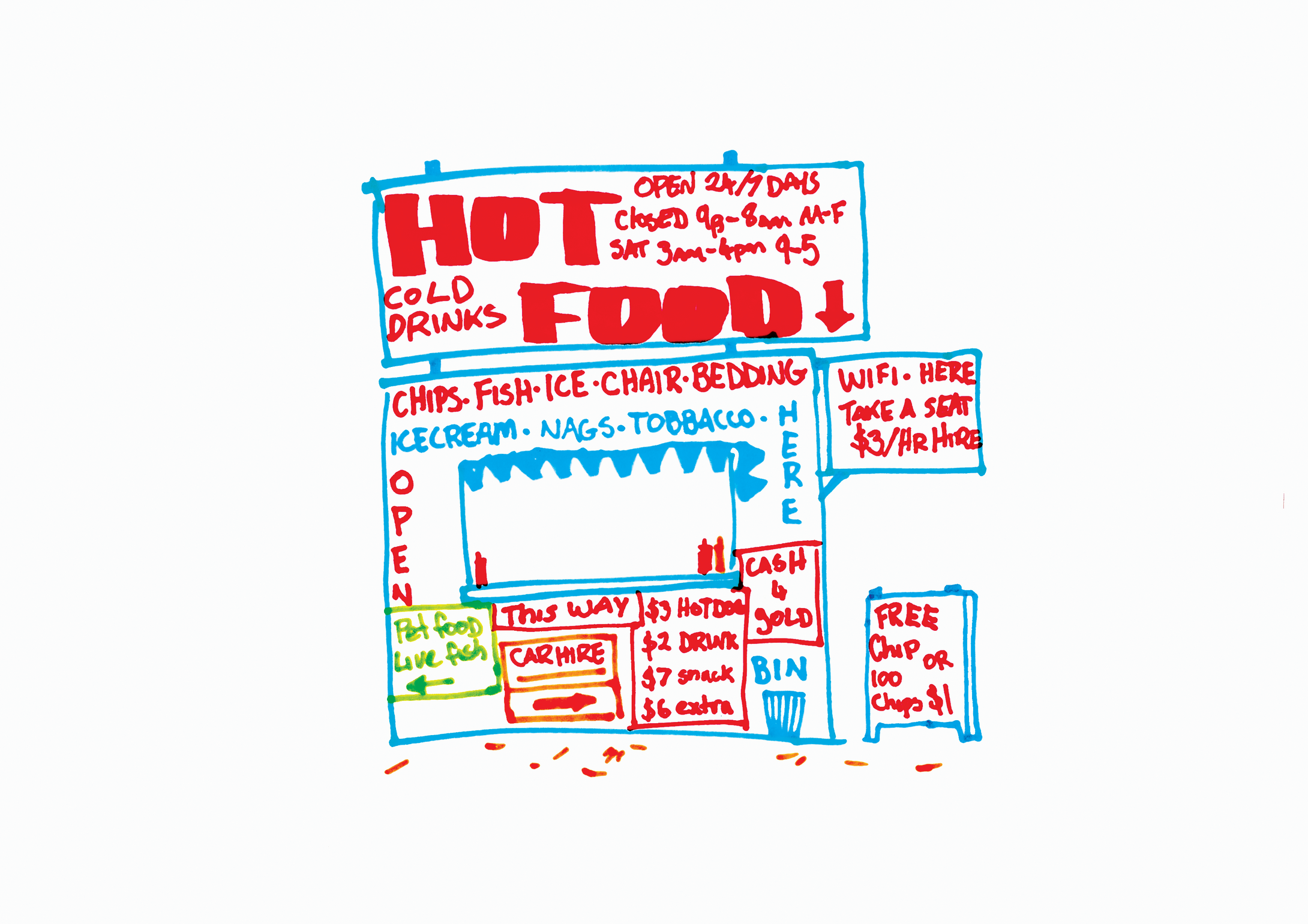 Chris Mackay - Hot Food Van 23  [Print]