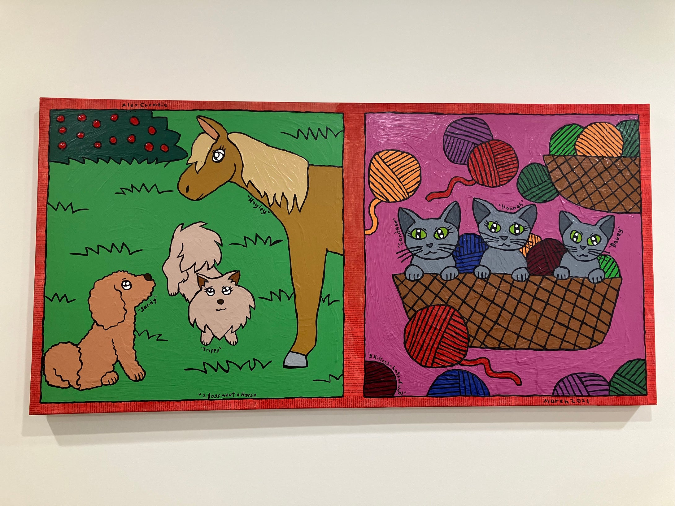 Alexzandra Crombie Van Ewyk - - Horse Dog and Kittens