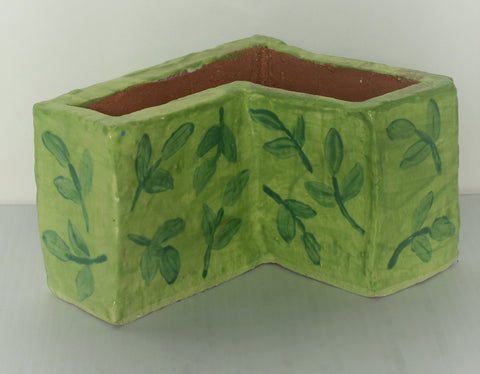 Alex Crombie - Green Leafy Ikebong Vase