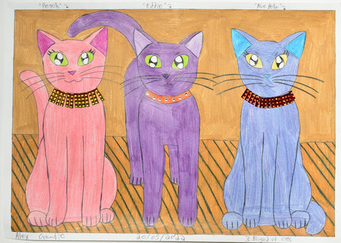 Alex Crombie - Three Blinged Up Cats
