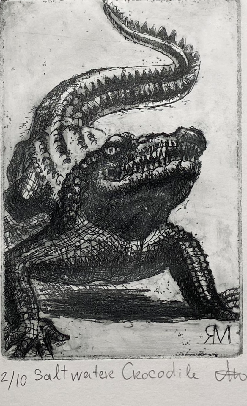 Margarita Iakovleva - Salt Water Crocodile (print 1/10)